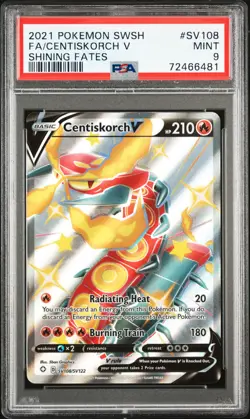 Centiskorch V Shining Fates Pokemon Sword & Shield Shining Fates SV108 NM PSA - Image 1