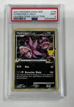 2021 POKEMON SWSH BLACK STAR PROMO #138 HYDREIGON C-HOLO PSA 9 - Image 1