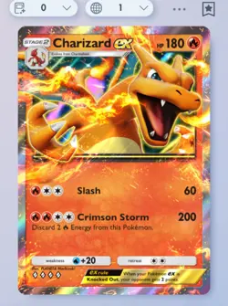 Pokemon TCG Pocket - Charizard Ex - Image 1