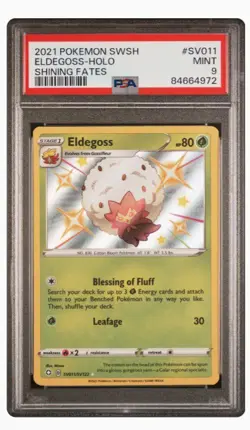 Pokemon Eldegoss SV011/SV122 PSA 9 SWSH Shining Fates SV011 PSA 9 Shiny - Image 1