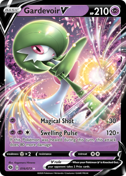 Gardevoir V 016/073 Holo V Rare Champion's Path Pokemon Near Mint - Image 1