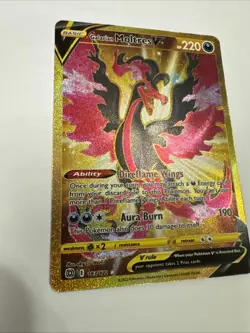 Pokemon Galarian Moltres V 183/172 Brilliant Stars Secret Rare Holo 220 HP - Image 2