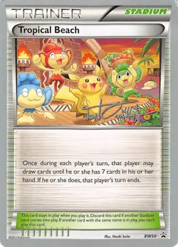Tropical Beach BW50 Promo World Championship Decks Pokemon Lightly Played - Image 1