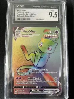 Pokemon Mew VMAX (Secret) 268/264 Swsh08: Fusion Strike Holo - CGC 9.5! - Image 1