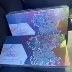 2 Sealed Boxes Prismatic Evolutions Super Premium Collection S & V Pokemon - Image 2