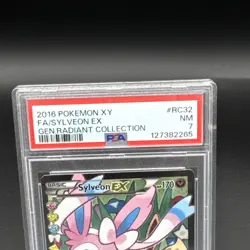 2016 POKEMON XY GENERATIONS RADIANT COLL #RC32 FULL ART/SYLVEON EX PSA 7 - Image 2