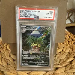 PSA 10 Exeggutor 135/132 Pokemon Mega Evolution Illustration Rare 2025 GEM MINT - Image 1