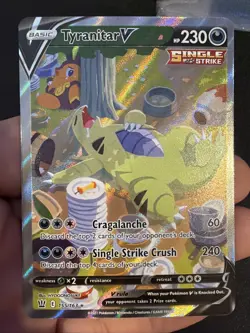 Pokemon TCG Tyranitar V Battle Styles Ultra Rare Full Alt Art Holo 155/163 - Image 1