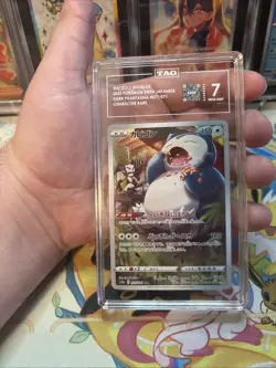 Pokemon Snorlax Japanese Dark Phantasma 077/071 Character Rare TAG 7 Near Mint - Image 1