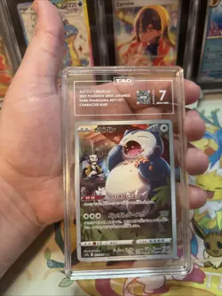 Pokemon Snorlax Japanese Dark Phantasma 077/071 Character Rare TAG 7 Near Mint - Image 4