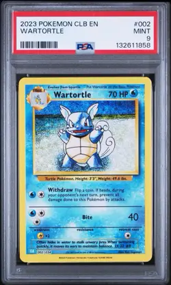 2023 Pokemon CLB EN Wartortle # 002 PSA 9🔥 - Image 1