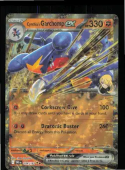 Cynthia's Garchomp ex 104/182 Double Rare Destined Rivals Pokemon Near Mint - Image 1