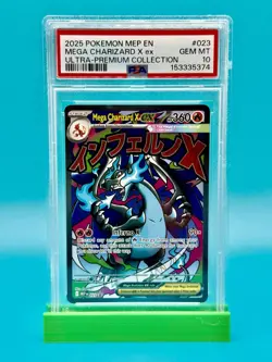 PSA 10 - 2025 Pokemon MEP Mega Charizard X ex UPC Promo #23 - Image 1