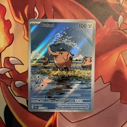 Cufant 076/064 Shrouded Fable Illustration Rare Full Art Holo Pokemon TCG NM - Image 3