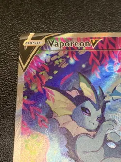 Pokemon TCG Vaporeon v Full Art 2021 SWSH181 Alt Art Black Star Promo NM - Image 2