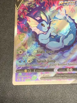 Pokemon TCG Vaporeon v Full Art 2021 SWSH181 Alt Art Black Star Promo NM - Image 5
