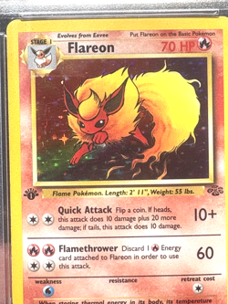 PSA 6 Jungle Flareon Holo 1st Edition 1999 Pokemon #3 EX-MT 1999 WOTC - Image 3