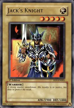 Jack's Knight - Rare 1st Edition EEN-EN005 - LP - YuGiOh - Image 1