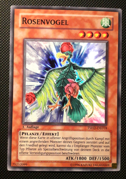 Yu-Gi-Oh! Rosenvogel, TSHD-DE018, Super Rare, 1. Auflage, Deutsch, Near Mint - Image 1