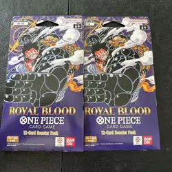 One Piece TCG Royal Blood Sleeved Booster Pack (OP-10) English LOT OF 2 - Image 1