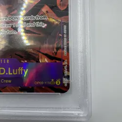 2024 One Piece OP09 EN Monkey D Luffy Alternate Art #119 PSA 10 GEM MINT - Image 4