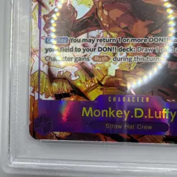 2024 One Piece OP09 EN Monkey D Luffy Alternate Art #119 PSA 10 GEM MINT - Image 5