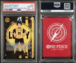 One Piece Promos ST13-003 Monkey D. Luffy Bvb X One Piece Match Day PSA 10 #2 - Image 1