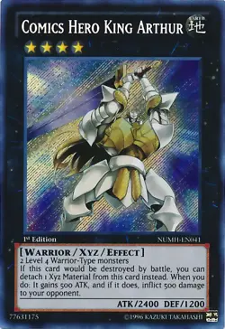 Moderately Played, English Yu Gi Oh Comics Hero King Arthur - NUMH-EN041 - Secre - Image 1
