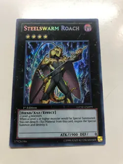 USA Seller Yugioh Steelswarm Roach - GENF-EN099 - Secret Rare - 1st Edition - NM - Image 1