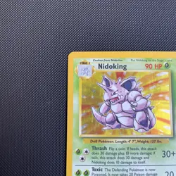Nidoking Pokemon Card Holo 11/102 Base Set Rare Unlimited - Image 2