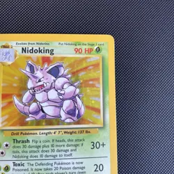 Nidoking Pokemon Card Holo 11/102 Base Set Rare Unlimited - Image 3