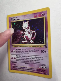 SWIRL MARK! Vintage Mewtwo Holo Pokemon card from the 1999 Base Set 10/130 - Image 4