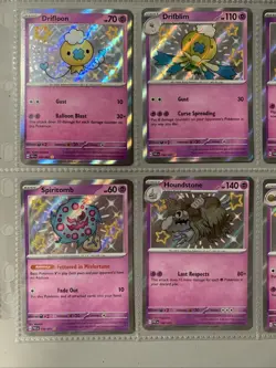 Pokemon TCG Paldean Fates Baby Shiny Psychic Evolution Line Lot 9 Cards PAF NM - Image 5
