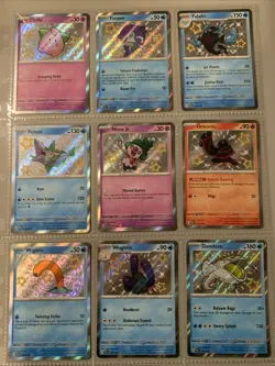 Pokemon TCG Paldean Fates Baby Shiny Holo Rare Lot of 9 Cards NM Shiny Rare SV - Image 1
