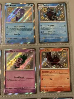 Pokemon TCG Paldean Fates Baby Shiny Holo Rare Lot of 9 Cards NM Shiny Rare SV - Image 3