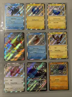 Pokemon TCG Paldean Fates Baby Shiny Holo Rare Lot of 9 Cards NM Shiny Rare SV - Image 1