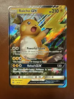 Raichu GX 29/73 Shining Legends Holo NM Pokemon Card English - Image 1