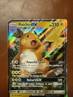 Raichu GX 29/73 Shining Legends Holo NM Pokemon Card English - Image 2