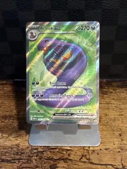 Pokemon Arbok EX #185/165 Scarlet & Violet 151 Full Art Holo NM TCG Card - Image 1