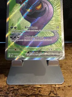 Pokemon Arbok EX #185/165 Scarlet & Violet 151 Full Art Holo NM TCG Card - Image 3