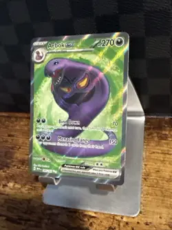 Pokemon Arbok EX #185/165 Scarlet & Violet 151 Full Art Holo NM TCG Card - Image 4