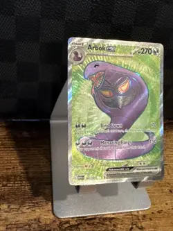 Pokemon Arbok EX #185/165 Scarlet & Violet 151 Full Art Holo NM TCG Card - Image 5