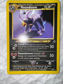 Pokemon Card - Houndoom Neo Discovery 23/75 Rare - Image 1
