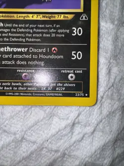 Pokemon Card - Houndoom Neo Discovery 23/75 Rare - Image 4