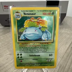 Pokemon Venusaur Base Set Holo Rare 15/102 Wizards English 1999 Trading Card - Image 1
