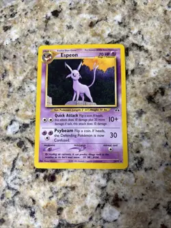 Espeon 20/75 Neo Discovery Pokemon Card (2001) Rare Non-Holo WOTC - Image 1