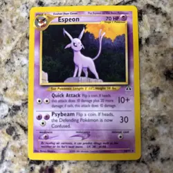 Espeon 20/75 Neo Discovery Pokemon Card (2001) Rare Non-Holo WOTC - Image 2