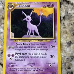 Espeon 20/75 Neo Discovery Pokemon Card (2001) Rare Non-Holo WOTC - Image 4