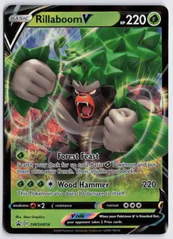 Rillaboom V - Holo Promo SWSH: Sword & Shield Promo Cards SWSH014 NM - Image 1
