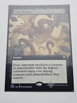 Mtg - Soul Shatter (Extended Art) - Zendikar Rising (ZNR) - Rare - #345 - NM - Image 1